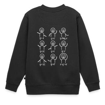 Professeur de maths algèbre danse maths - Sweat Premium enfant bio - noir - Dos - AI Model Kid Female (0cm)