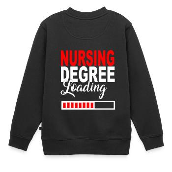 Degré d'allaitement Chargement de t-shirt cadeau - Sweat Premium enfant bio - noir - Dos - AI Model Kid Female (0cm)
