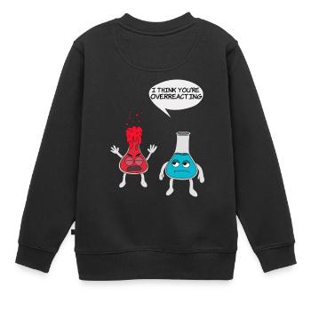 Wissenschaftliches Experiment T-Shirt - Kinder Premium Organic Sweatshirt - Schwarz - Hinten - AI Model Kid Female (0cm)
