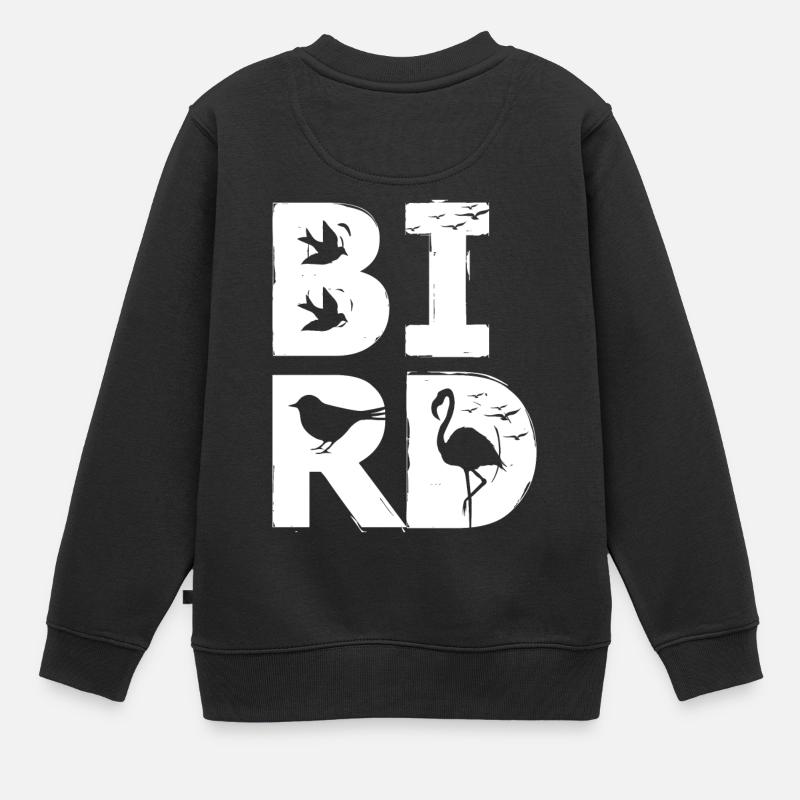 OISEAU / oiseau - Sweat Premium enfant bio - noir