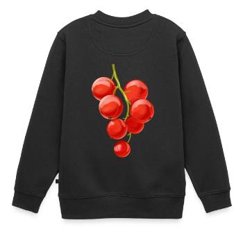 Fruits de baie de fruit groseille - Sweat Premium enfant bio - noir - Dos - AI Model Kid Female (0cm)