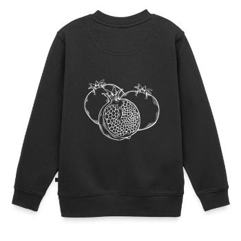 Fruit de la grenade Fruit Fruit - Sweat Premium enfant bio - noir - Dos - AI Model Kid Female (0cm)