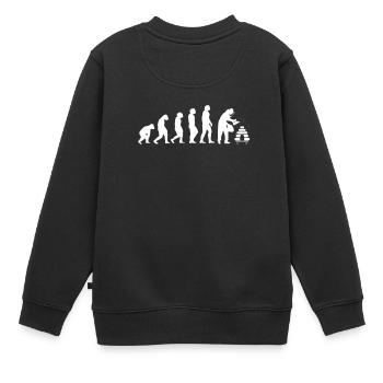 Imker - Kinder Premium Organic Sweatshirt - Schwarz - Hinten - AI Model Kid Female (0cm)