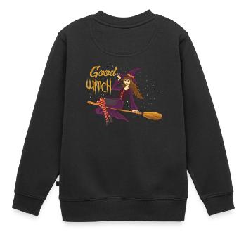 Ein schönes Halloween Good Witch T-Shirt Geschenk - Kinder Premium Organic Sweatshirt - Schwarz - Hinten - AI Model Kid Female (0cm)