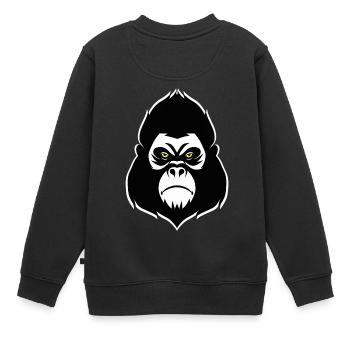 Gorilla - Sweat Premium enfant bio - noir - Dos - AI Model Kid Female (0cm)