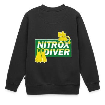Diving Nitrox Diver Diving Vacation Gift - Sweat Premium enfant bio - noir - Dos - AI Model Kid Female (0cm)
