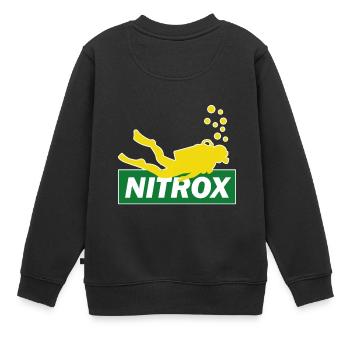 Diving Nitrox Scuba Diving Budy Diver Gift - Sweat Premium enfant bio - noir - Dos - AI Model Kid Female (0cm)
