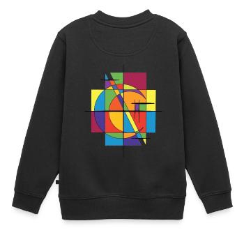 Fantasy Design - Kinder Premium Organic Sweatshirt - Schwarz - Hinten - AI Model Kid Female (0cm)