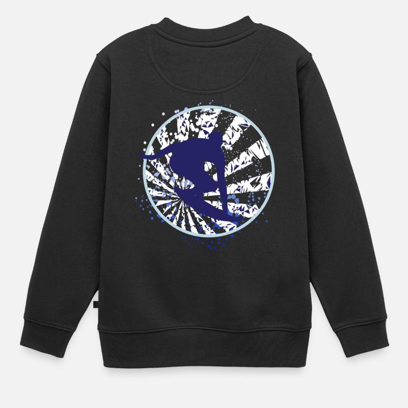 Silver Surfer - Kinder Premium Organic Sweatshirt - Schwarz