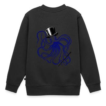 Pieuvre Magicien Vodoo Monstre Octopus Encre de seiche - Sweat Premium enfant bio - noir - Dos - AI Model Kid Female (0cm)