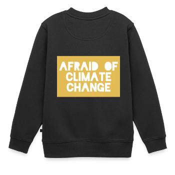 Peur du changement climatique - Sweat Premium enfant bio - noir - Dos - AI Model Kid Female (0cm)