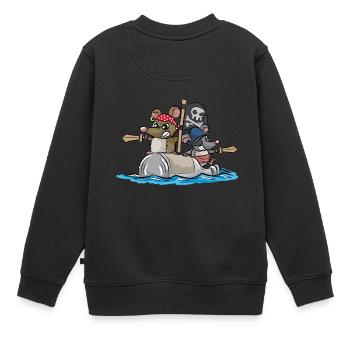 PIRAT Pirates Rats souris Pirates - Sweat Premium enfant bio - noir - Dos - AI Model Kid Female (0cm)