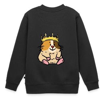 Petit hamster rongeur roi rongeur enfants - Sweat Premium enfant bio - noir - Dos - AI Model Kid Female (0cm)