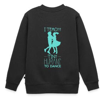 professeur de danse - Sweat Premium enfant bio - noir - Dos - AI Model Kid Female (0cm)