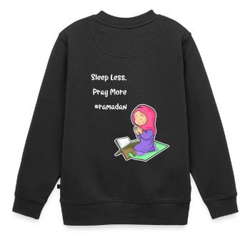 Koran Sure Vers Allah Gott Islam Moslem Geschenk - Kinder Premium Organic Sweatshirt - Schwarz - Hinten - AI Model Kid Female (0cm)