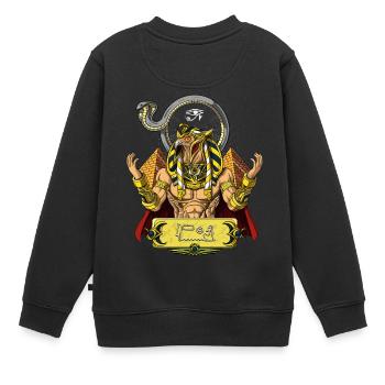 Ägyptischer Gott Ra Ancient Sun Deity Mythology - Kinder Premium Organic Sweatshirt - Schwarz - Hinten - AI Model Kid Female (0cm)