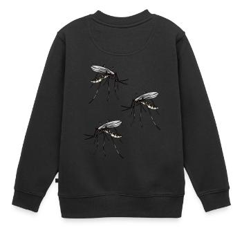 Moustique moustique moustique moustique insectes insectes sangseur parasite - Sweat Premium enfant bio - noir - Dos - AI Model Kid Female (0cm)
