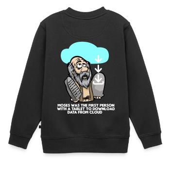 TÉLÉCHARGER MOSES Cloud Computing informatique informaticien - Sweat Premium enfant bio - noir - Dos - AI Model Kid Female (0cm)