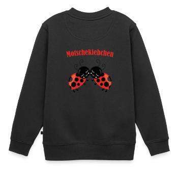 Petit motchettes Cadeau 0813 - Sweat Premium enfant bio - noir - Dos - AI Model Kid Female (0cm)
