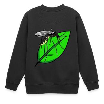 Insectes Moustiques sangsues Moustiques Été - Sweat Premium enfant bio - noir - Dos - AI Model Kid Female (0cm)