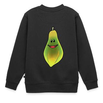 Papaye fruits fruits fruit du sud en bonne santé Vitamines - Sweat Premium enfant bio - noir - Dos - AI Model Kid Female (0cm)