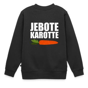 Jebote Karotte Jugo Balkan Kroatien Jugoslawien - Kinder Premium Organic Sweatshirt - Schwarz - Hinten - AI Model Kid Female (0cm)