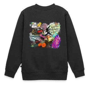 Gustav Mahler dirigiert an der Wiener Staatsoper - Kinder Premium Organic Sweatshirt - Schwarz - Hinten - AI Model Kid Female (0cm)