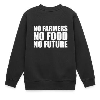 Agriculture agriculture Manifestation Manifestation Paysan - Sweat Premium enfant bio - noir - Dos - AI Model Kid Female (0cm)