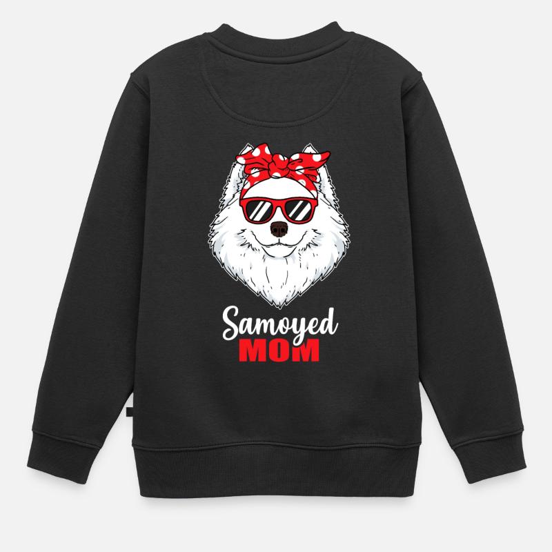 Samojede chiens cadeau maman - Sweat Premium enfant bio - noir