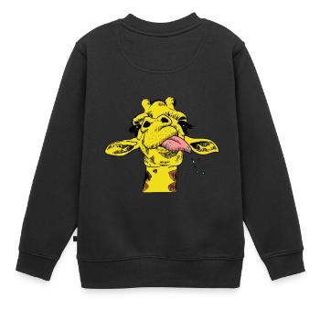 Girafe Girafe Wildlife Afrique Serengeti Safari - Sweat Premium enfant bio - noir - Dos - AI Model Kid Female (0cm)