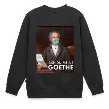 Oh toi mon virus du protège-dents Goethe Wolfgang - Sweat Premium enfant bio - noir - Dos - AI Model Kid Female (0cm)