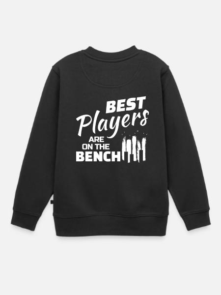 Die besten Spieler sind auf der Bank für klassische Musik - Kinder Premium Organic Sweatshirt - Schwarz
