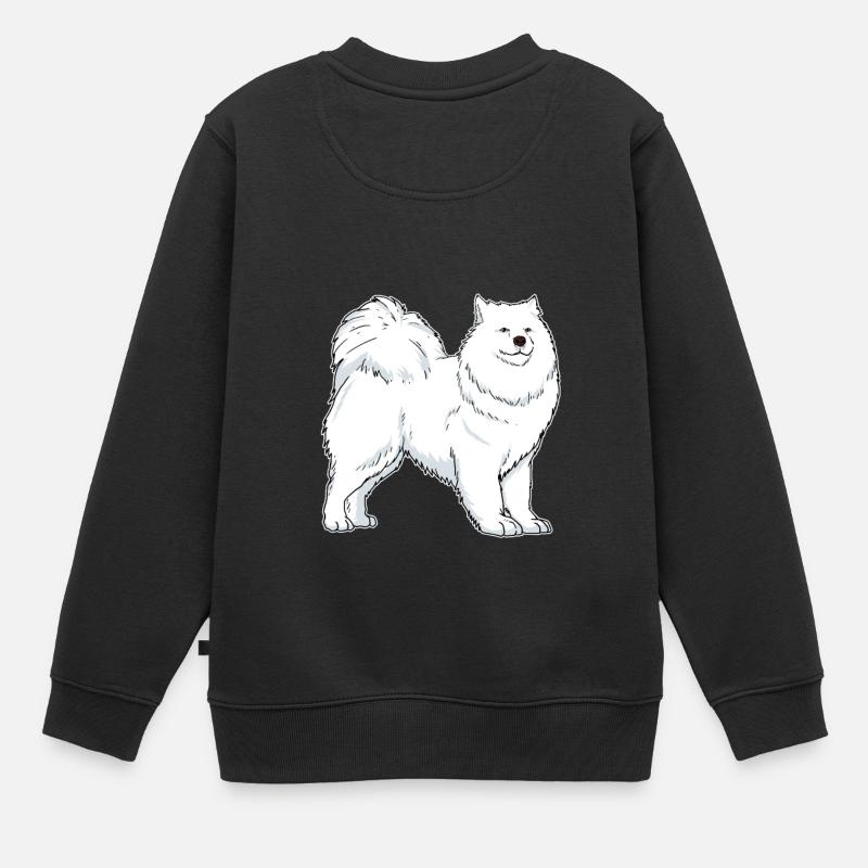 Samojede chien propriétaire idée cadeau - Sweat Premium enfant bio - noir
