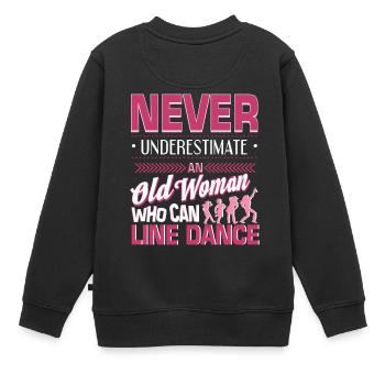 Linedance Western Riverdance Danser idée cadeau - Sweat Premium enfant bio - noir - Dos - AI Model Kid Female (0cm)