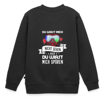 Paintball Paintballer Gotcha Geschenkidee - Kinder Premium Organic Sweatshirt - Schwarz - Hinten - AI Model Kid Female (0cm)