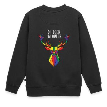 LGBT Design für eine Homosexuell - Kinder Premium Organic Sweatshirt - Schwarz - Hinten - AI Model Kid Female (0cm)