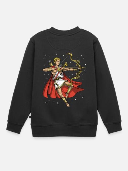 Dieu grec antique Apollon - Sweat Premium enfant bio - noir