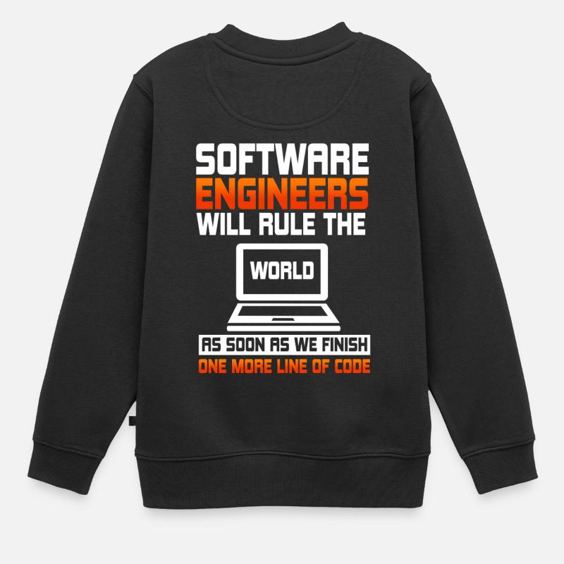 Software Engineers Will Rule - Kinder Premium Organic Sweatshirt - Schwarz