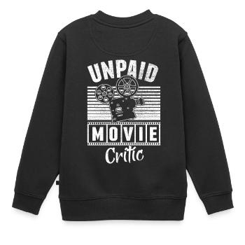 Kino Liebhaber Filmabend Film Kritiker Kinobesuch - Kinder Premium Organic Sweatshirt - Schwarz - Hinten - AI Model Kid Female (0cm)