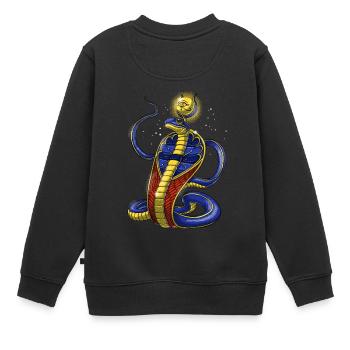 Altägyptische Mythologie Gottheit Uraeus - Kinder Premium Organic Sweatshirt - Schwarz - Hinten - AI Model Kid Female (0cm)