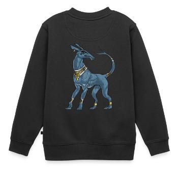 Ägyptische Mythologie Gottheit Set - Kinder Premium Organic Sweatshirt - Schwarz - Hinten - AI Model Kid Female (0cm)