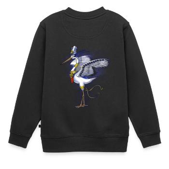 Ägyptische Mythologie Gottheit Benny - Kinder Premium Organic Sweatshirt - Schwarz - Hinten - AI Model Kid Female (0cm)