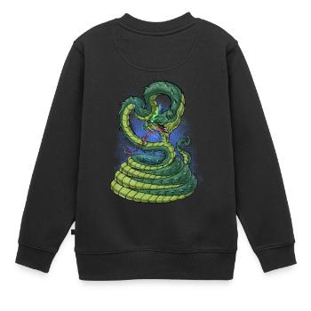 Altägyptische Mythologie Gottheit Apep - Kinder Premium Organic Sweatshirt - Schwarz - Hinten - AI Model Kid Female (0cm)