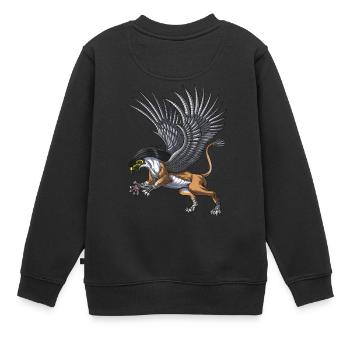 Altägyptische Mythologie Gottheit Hieracosphinx - Kinder Premium Organic Sweatshirt - Schwarz - Hinten - AI Model Kid Female (0cm)