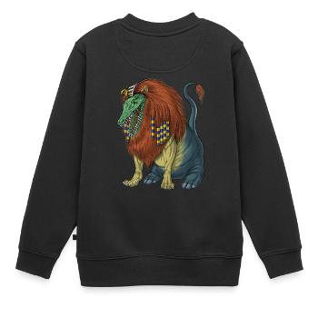 Ägyptische Mythologie Gottheit Ammit - Kinder Premium Organic Sweatshirt - Schwarz - Hinten - AI Model Kid Female (0cm)
