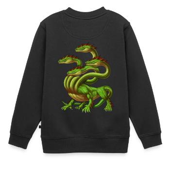 Greek Mythology Monster Hydra - Kids Premium Organic Sweatshirt - black - Back - AI Model Kid Female (0cm)