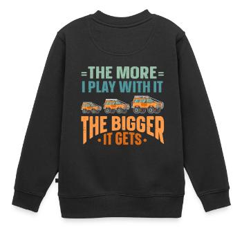 Sarcasme Dictons SUV Tout-Terrain Véhicule Motorsport - Sweat Premium enfant bio - noir - Dos - AI Model Kid Female (0cm)