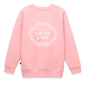 Lustige Geburtstags-Bruttodame seit 2028 - Kinder Premium Organic Sweatshirt - Rosa - Hinten - AI Model Kid Female (0cm)