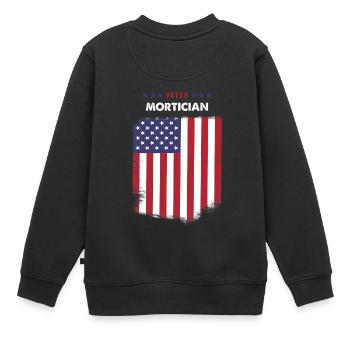 Wähler-Leichenbestatter - Kinder Premium Organic Sweatshirt - Schwarz - Hinten - AI Model Kid Female (0cm)