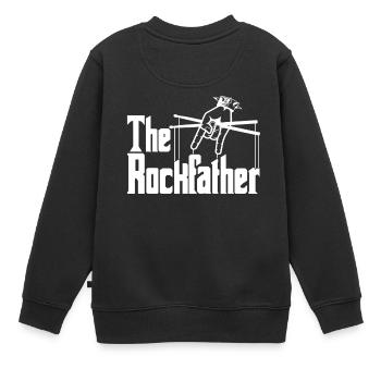 Das Rockfather-Design für den wahren Rockvater - Kinder Premium Organic Sweatshirt - Schwarz - Hinten - AI Model Kid Female (0cm)